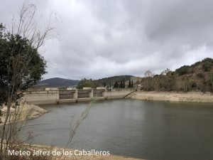 Estado del embalse de Valuengo el 3 de noviembre de 2019