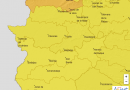Aviso de AEMET activos hoy en Extremadura